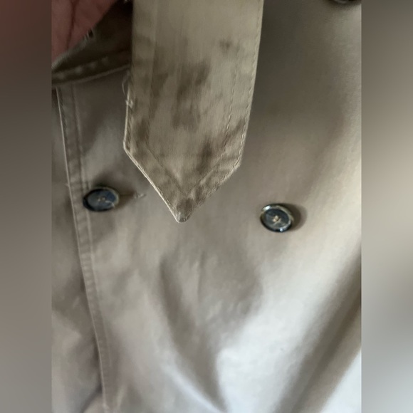 Men’s Misty Harbor Size 44 Long Beige Faux Fur Lined Rain Coat. - Picture 11 of 16